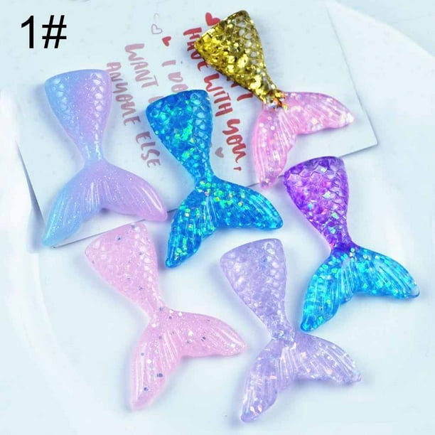 Resin blue mermaid tail cover